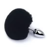Buttplug Bunny Tail - Zwart -Kiotos buttplug bunny tail zwart