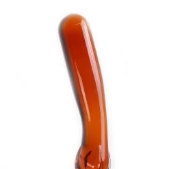 Glazen Dildo Blue & Amber Curves -Kiotos glazen dildo blue amber curves ok