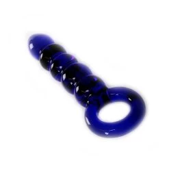 Glazen Dildo Blue Balls & O-ring -Kiotos glazen dildo blue balls o ring bk