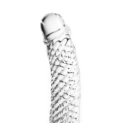 Glazen Dildo Clear Penis Ribbed -Kiotos glazen dildo clear penis ribbed bk