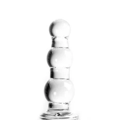 Glazen Dildo Transparant Twister -Kiotos glazen dildo transparant twister staand