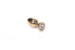 Gouden Buttplug Met Juweel S
