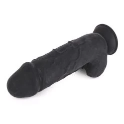 Realistische Dildo Cox 002 - Zwart -Kiotos realistische dildo cox 002 zwart liggend
