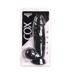 Realistische Dildo Cox 002 - Zwart -Kiotos realistische dildo cox 002 zwart verpakt