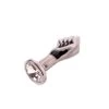 RVS Buttplug Met Gesloten Vuist En Siersteen -Kiotos rvs buttplug met gesloten vuist en siersteen
