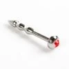 RVS Penis Plug Met Juweel - Rood -Kiotos rvs penis plug met juweel rood