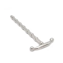 RVS Penis Plug Ribbed XL -Kiotos rvs penis plug ribbed xl bk