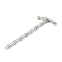 RVS Penis Plug Ribbed XL -Kiotos rvs penis plug ribbed xlzk