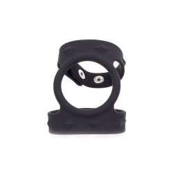 Siliconen Bal En Penis Ring - Zwart - Large -Kiotos siliconen bal en penis ring zwart los 1 1