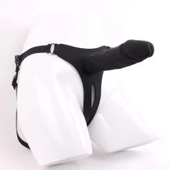 Siliconen Grote Strap-on Dildo Zwart