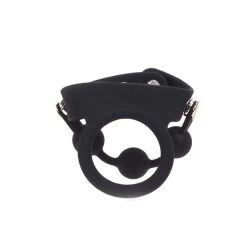 Zwarte Siliconen Ball Stretcher Met Gewicht