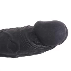 Zwarte Realistische Dildo Met ZUignap COX - 34.5 Cm -Kiotos zwarte realistische dildo met zuignap cox 34 5 cm eikel